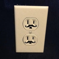 Thumbnail for 12pcs Funny Light Switch Sticker Mustache Funny Outlet Vinyl Decal Stickers  - 12 MOUSTACHES -