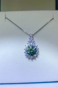 Thumbnail for 3 Carat Moissanite 925 Sterling Silver Pendant Necklace