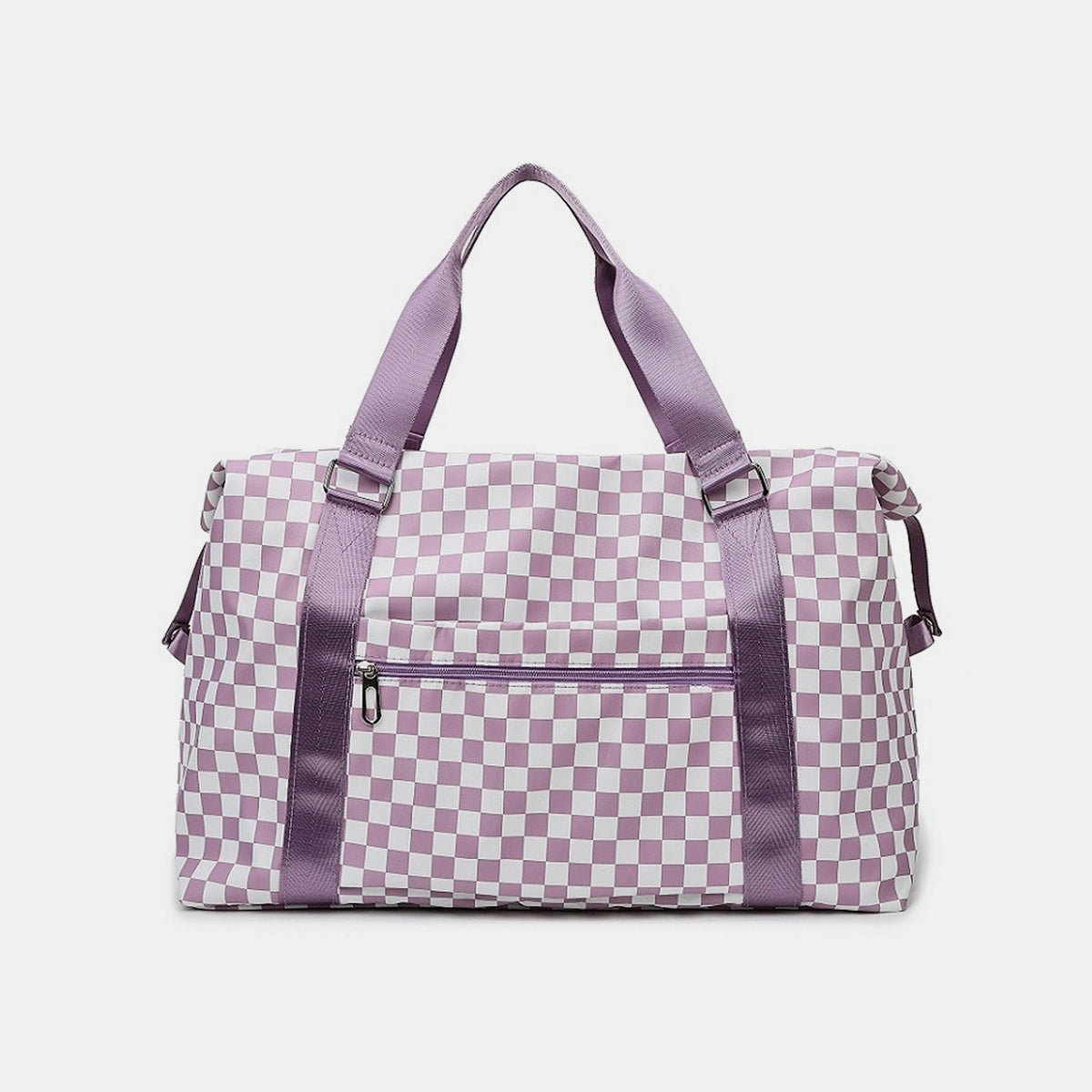 Zenana Checkered Travel Duffle Bag - T - 3 COLORS -