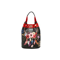 Thumbnail for Nicole Lee USA Flower Pattern Adjustable Strap Backpack Bag - T - 1 COLOR -