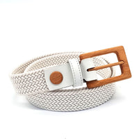 Thumbnail for Wood Belt - Luxury Women's Braided Cotton Wood Belt Yellowstone Brave -