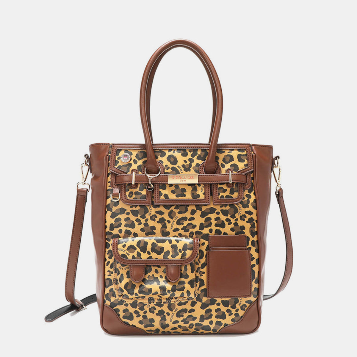 Nicole Lee USA Leopard Large Tote Bag - T - 1 COLOR -