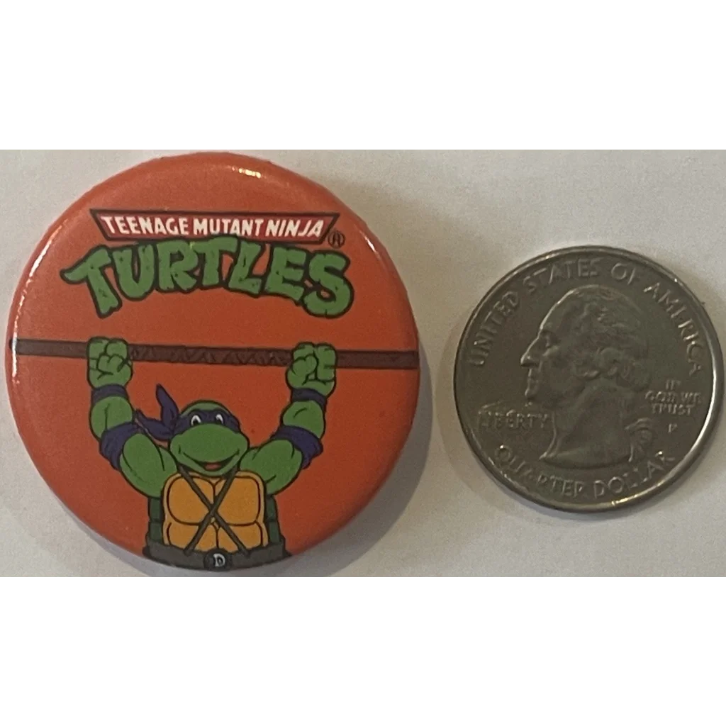 Vintage 1990 Teenage Mutant Ninja Turtles Movie Pin, Donatello, Tmnt