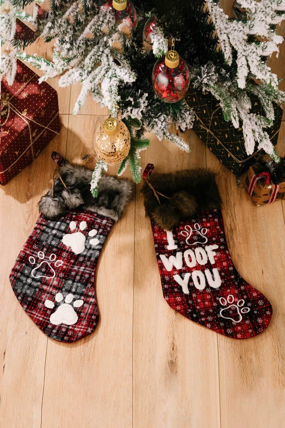 2-Pack Plush Christmas Stockings - 19" - [5-10 DAY DELIVERY] - 2 PCS. - T -