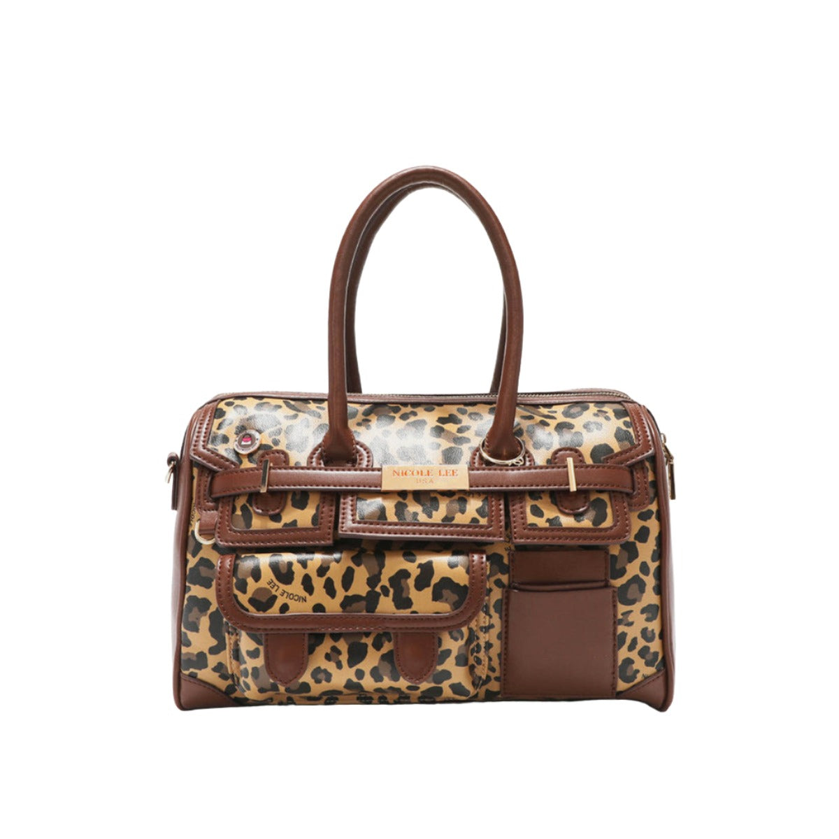 Nicole Lee USA Leopard Boston Bag - T - 1 COLOR -