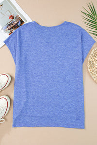 Thumbnail for V-Neck Short Sleeve T-Shirt - T - 2 COLORS -