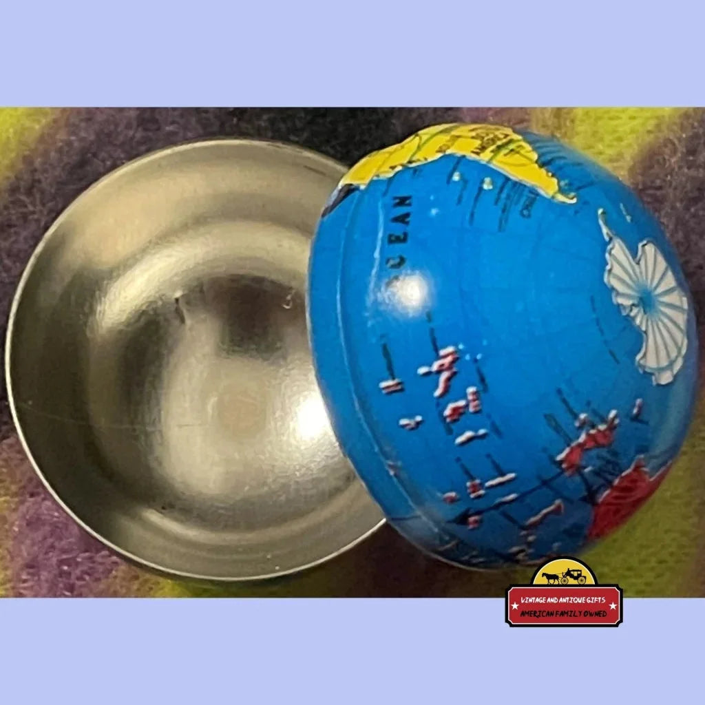 3, 6 or 12 Vintage Tin Globes 1980s, Earth, Possible Stash, Pill Box, Very Neat and Historically Accurate