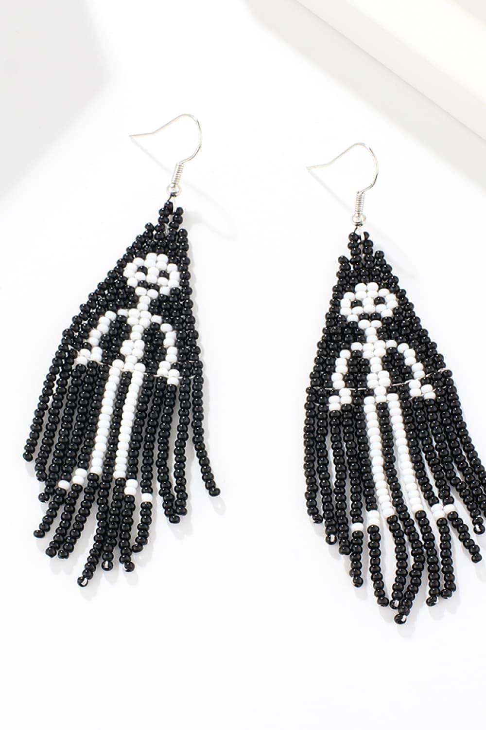 Beaded Dangle Earrings - T - 3 TYPES / COLORS -