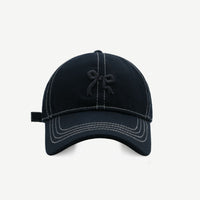 Thumbnail for Bow Graphic Cotton Baseball Hat