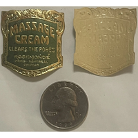 Thumbnail for Very Rare 💎 Antique 1910s Massage Cream Gold Embossed Label, Paris, Montreal, Chicago!