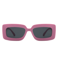 Thumbnail for Cramilo - Celestra - Rectangle Square Flat Lens Tinted Sunglasses - 6 COLORS -