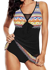 Thumbnail for Geometric Wide Strap One-Piece Swimwear - SIZES S THRU 4XL - T - 1 COLOR -