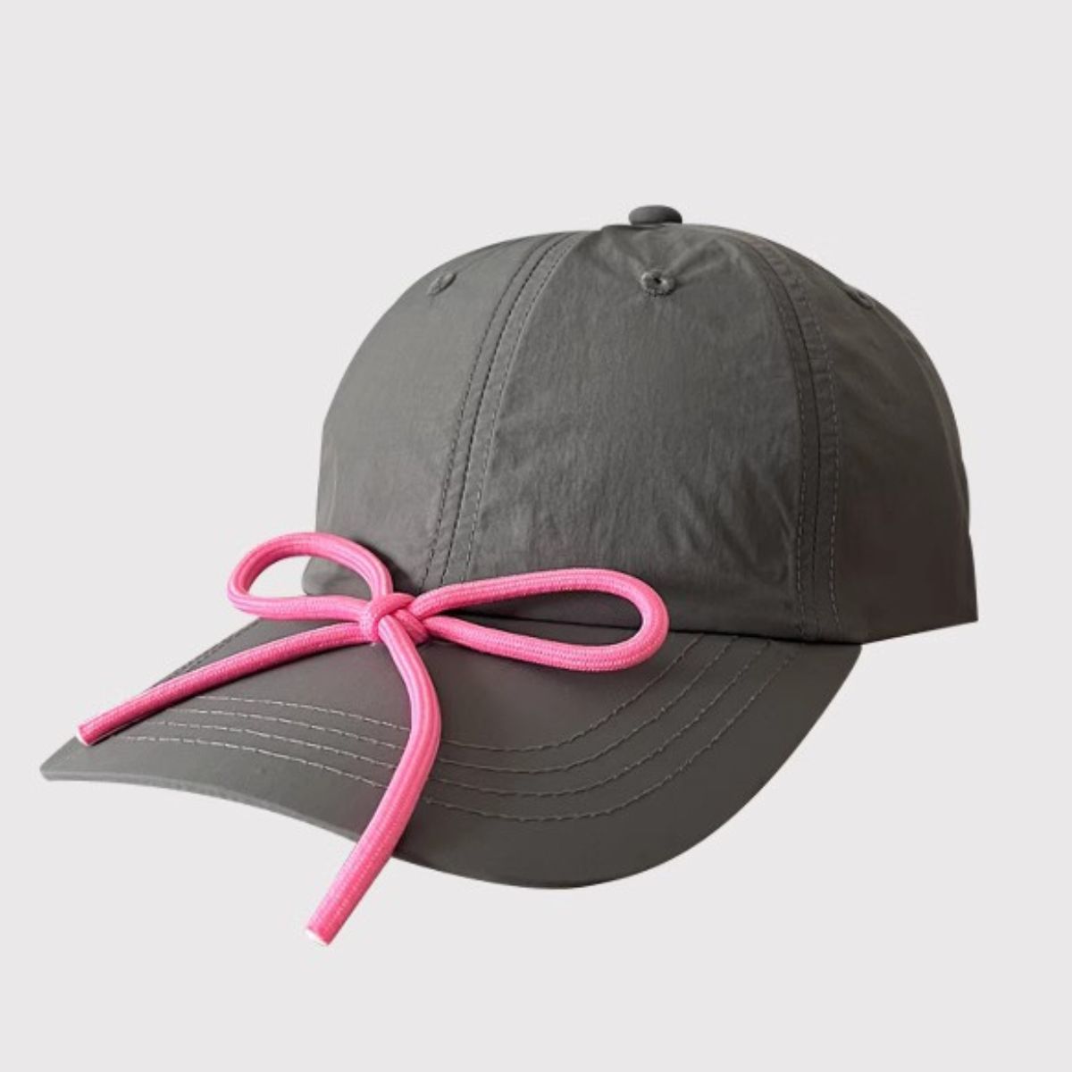 Bow Trim Adjustable Baseball Cap - T - 7 COLORS -