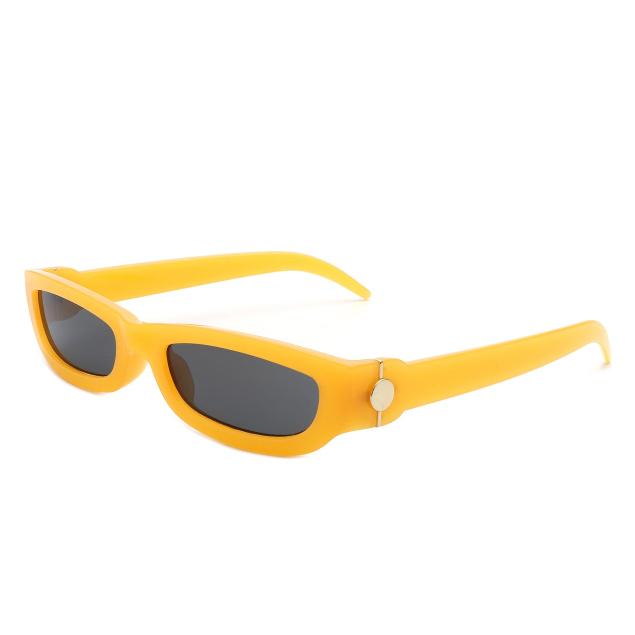 Cramilo - Skybloom - Retro Rectangle Narrow Tinted Sunglasses - 7 COLORS -