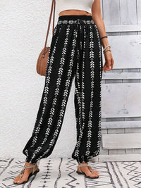 Thumbnail for Tied Printed High Waist Pants - T - 5 COLORS -