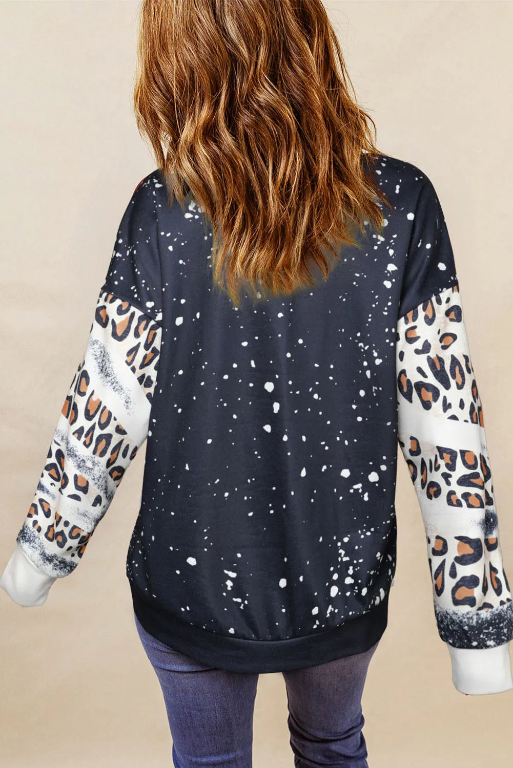 Pumpkin Graphic Long Sleeve Sweatshirt - T - 1 COLOR -