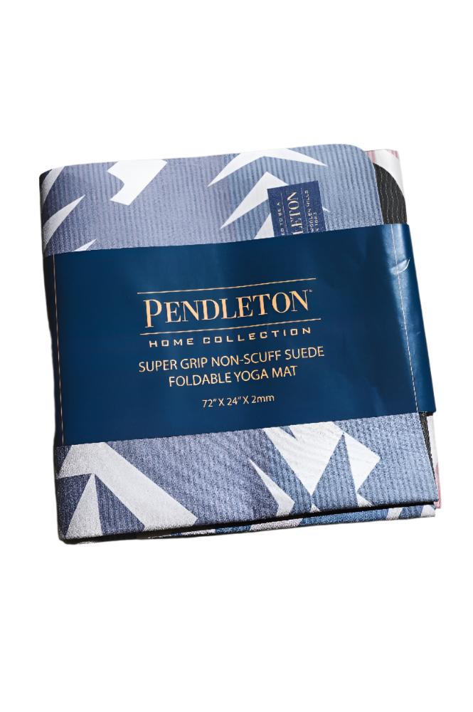 Foldable Suede Yoga Mat Pendleton Agate Beach Travel Mat -