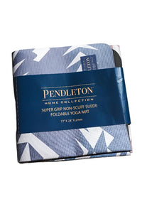 Thumbnail for Foldable Suede Yoga Mat Pendleton Agate Beach Travel Mat -