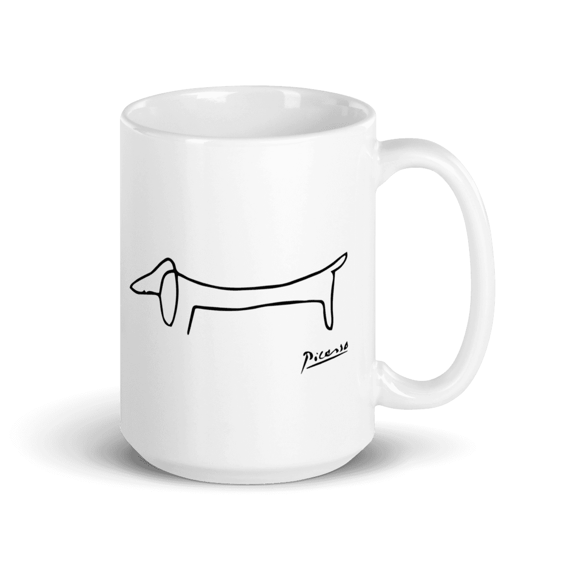 Pablo Picasso Dachshund Dog (Lump) Artwork Mug - 2 SIZES - 1 COLOR -