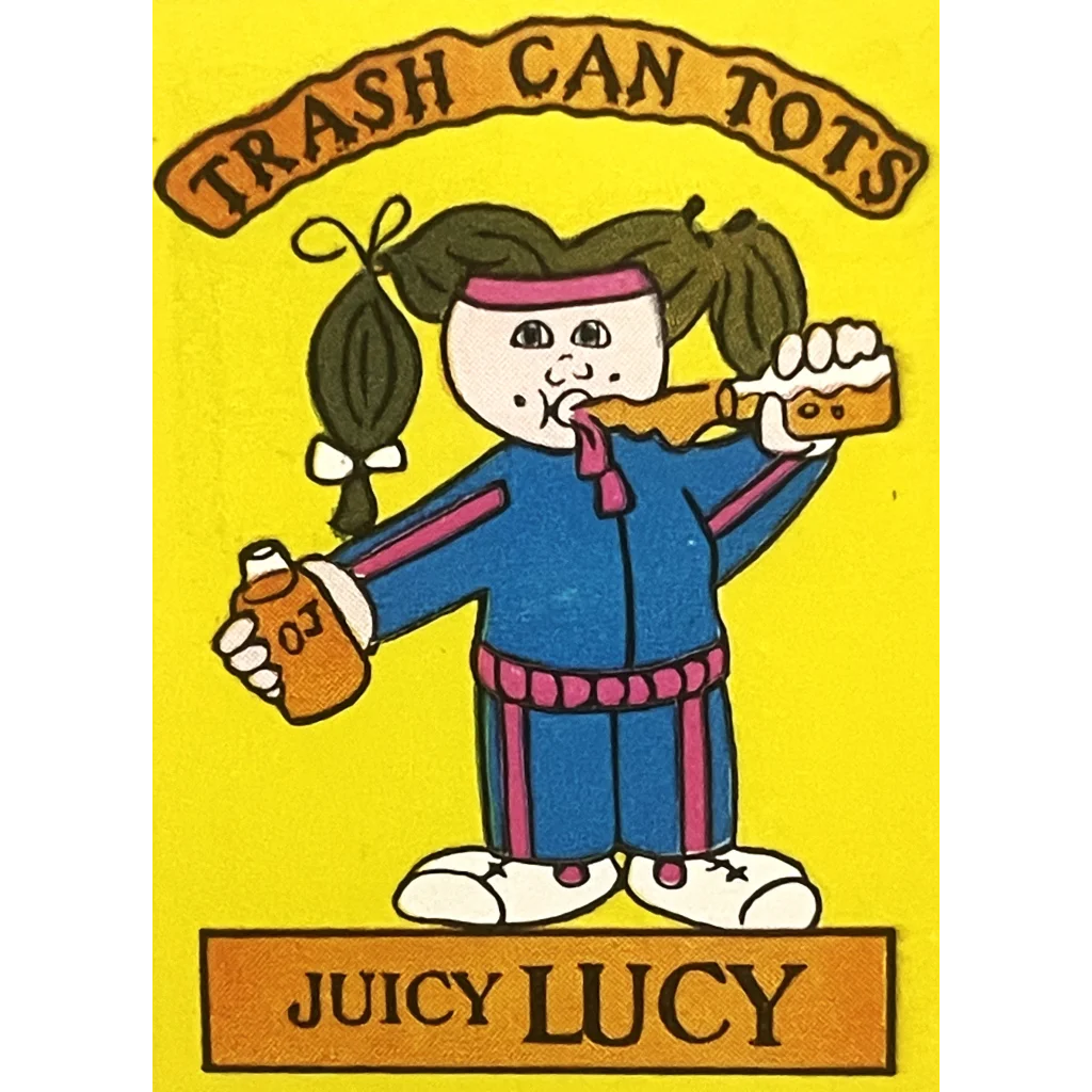 Vintage 1980s 🗑️ Trash Can Tots Stickers Madballs and Garbage Pail Kids Inspired - 10