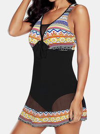 Thumbnail for Geometric Wide Strap One-Piece Swimwear - SIZES S THRU 4XL - T - 1 COLOR -