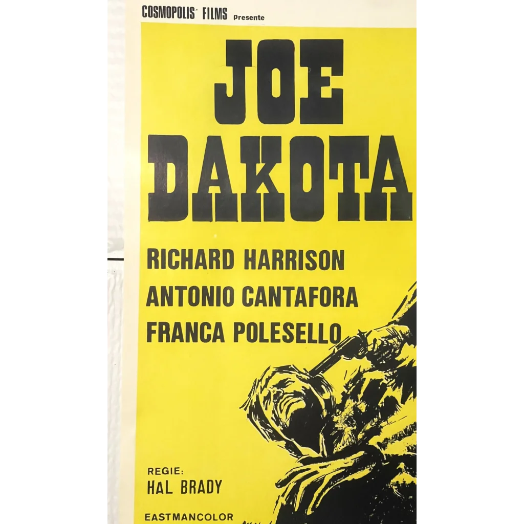 Rare Vintage 🤠 1971 Shoot Joe, and Shoot Again, Joe Dakota Belgium Movie Poster