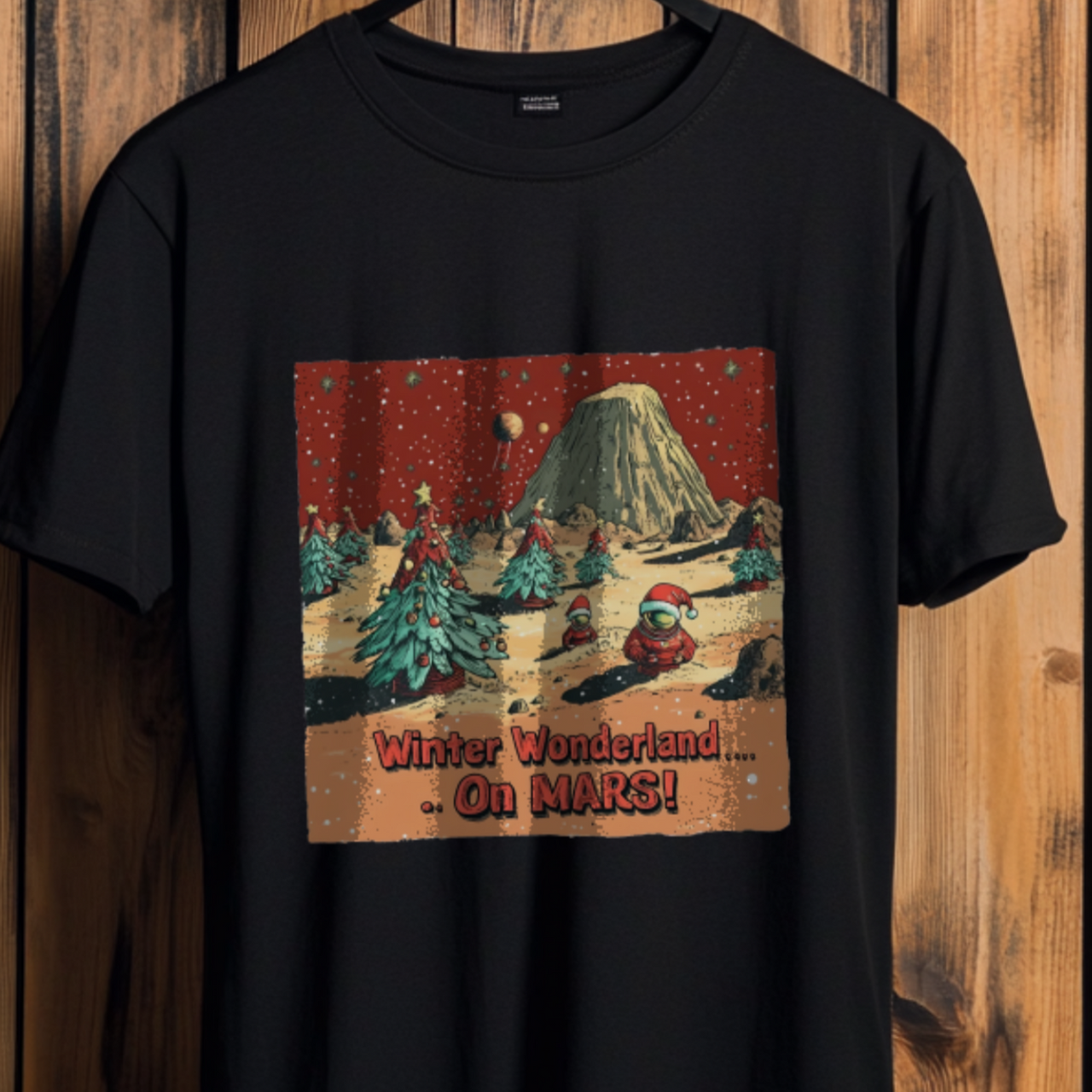 Winter Wonderland ... On MARS! T-Shirt, Mars Tee - 2 COLORS -