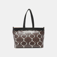 Thumbnail for Nicole Lee USA Geometric Pattern Large Handbag - T - 1 COLOR -