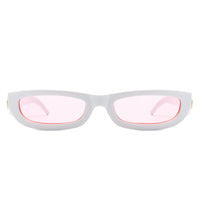 Thumbnail for Cramilo - Skybloom - Retro Rectangle Narrow Tinted Sunglasses - 7 COLORS -