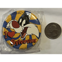 Thumbnail for Vintage 1995 Looney Tunes Pin, I Love Sylvester, Unopened in Package!