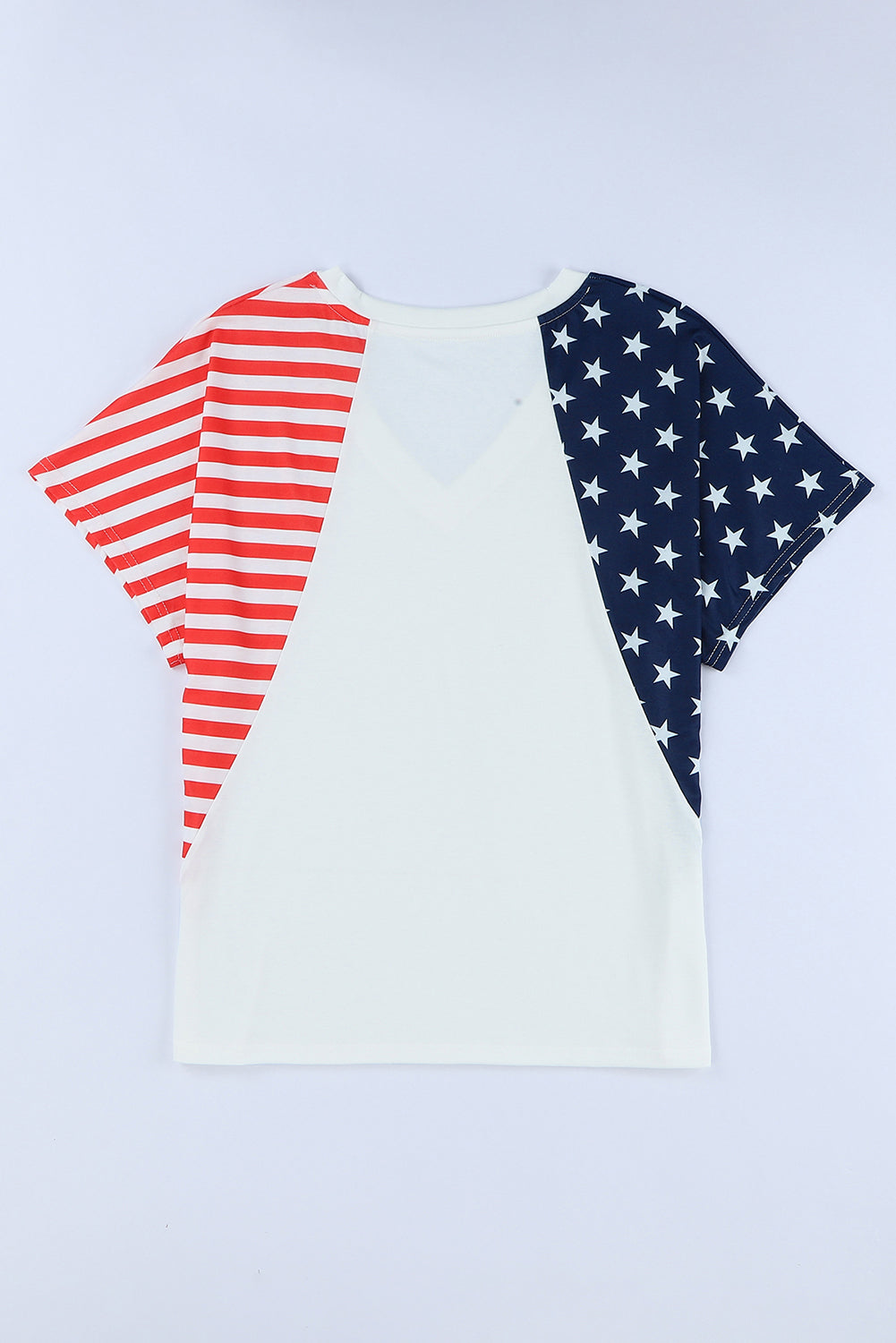 Stars and Stripes "Made in America" V-Neck Tee Shirt - T - 1 COLOR -