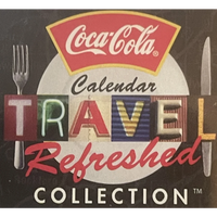 Thumbnail for Vintage 1990s Coke Coca Cola Travel Refreshed Calendar, 1920s - 1940s Americana!