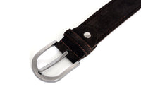 Thumbnail for Jkel - Sagrada Dark Brown Suede Belt -