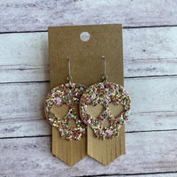 Thumbnail for Sequin Skull Dangle PU Leather Earrings - T - 1 COLOR -