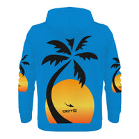 Thumbnail for OOTO - PALM SUNRISE - D55 Men's All Over Print Hoodie - 1 COLOR -