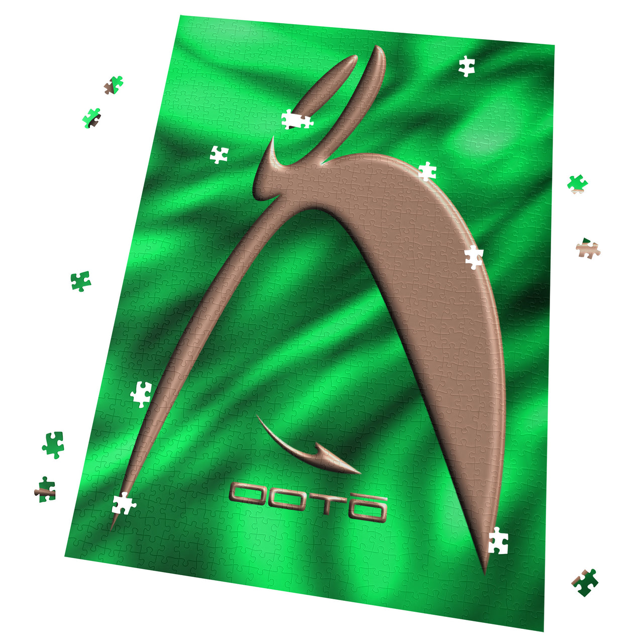 OOTO - BIG STEPPIN COPPER GLYPHIC EN GREEN PLASMA - PUZZLE_V1 Jigsaw Puzzle (1000-Piece) -