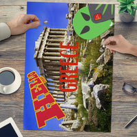 Thumbnail for OOTO - AL POSTCARD SELFIE - HELLO FROM GREECE - PUZZLE_H2 Chipboard Jigsaw Puzzle (1000-Piece) -