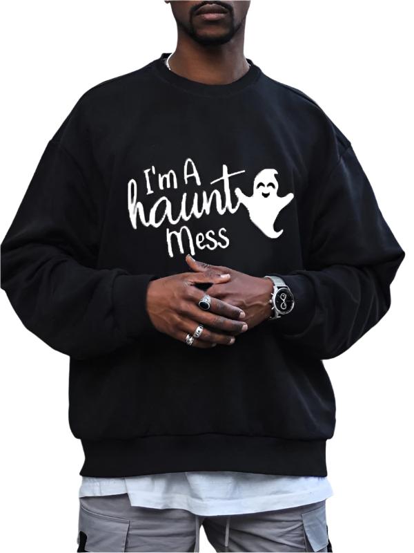 Men's Festival Halloween Graphic Sweatshirt - K - 1 COLOR -