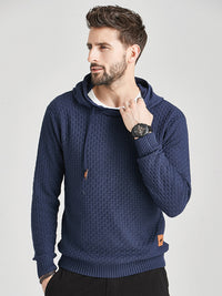 Thumbnail for Hooded Pullover Knitwear Sports Casual Men's Sweater - K - 5 COLORS -