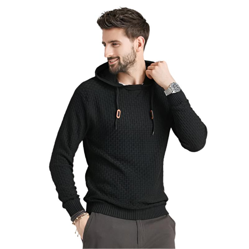 Hooded Pullover Knitwear Sports Casual Men's Sweater - K - 5 COLORS -