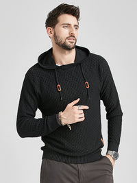 Thumbnail for Hooded Pullover Knitwear Sports Casual Men's Sweater - K - 5 COLORS -