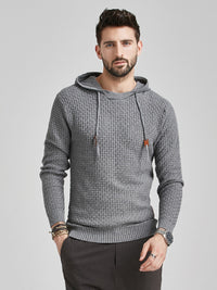 Thumbnail for Hooded Pullover Knitwear Sports Casual Men's Sweater - K - 5 COLORS -