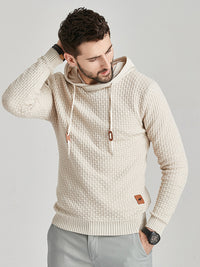 Thumbnail for Hooded Pullover Knitwear Sports Casual Men's Sweater - K - 5 COLORS -