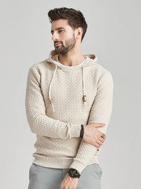 Thumbnail for Hooded Pullover Knitwear Sports Casual Men's Sweater - K - 5 COLORS -