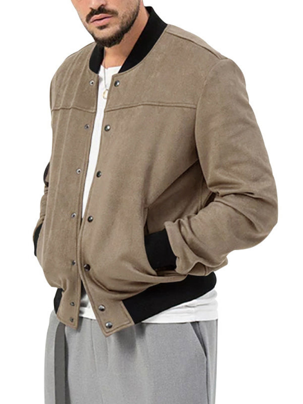 Men's new long sleeve casual cardigan jacket - K - 7 COLORS -