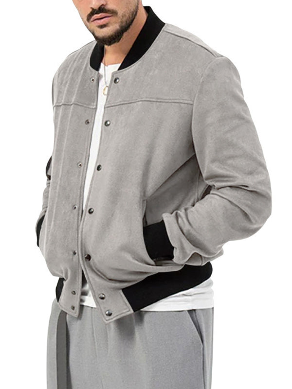 Men's new long sleeve casual cardigan jacket - K - 7 COLORS -