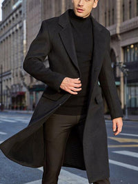 Thumbnail for Men's long coat - K - 5 COLORS -