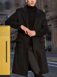 Thumbnail for Men's long coat - K - 5 COLORS -