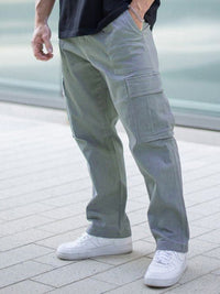 Thumbnail for Men's spliced solid color casual sports loose Pants - K - 4 COLORS -