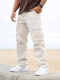 Thumbnail for Men's spliced solid color casual sports loose Pants - K - 4 COLORS -